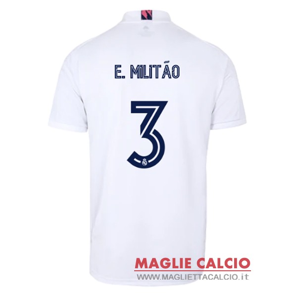 nuova maglietta real madrid 2020-2021 e.militao 3 prima